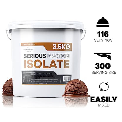 The Bulk Protein Company, Serious Protein Isolate – 3.5kg – Whey Protein Iso