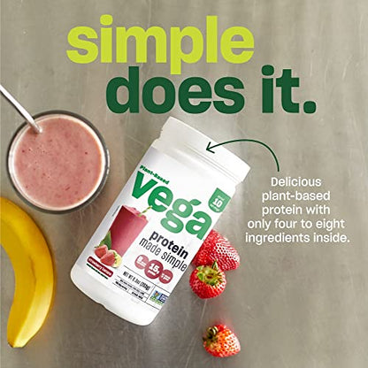 Vega Protein Made Simple Protein Powder, Vanilla - Stevia Free, Vegan, Plant Based