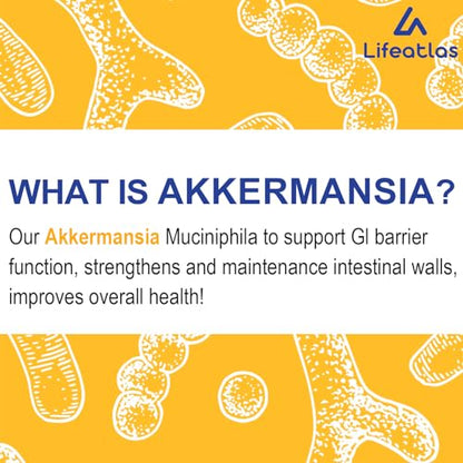 300 Billion AFU Akkermansia Muciniphila - Live Akkermansia Probiotics for Women & Men