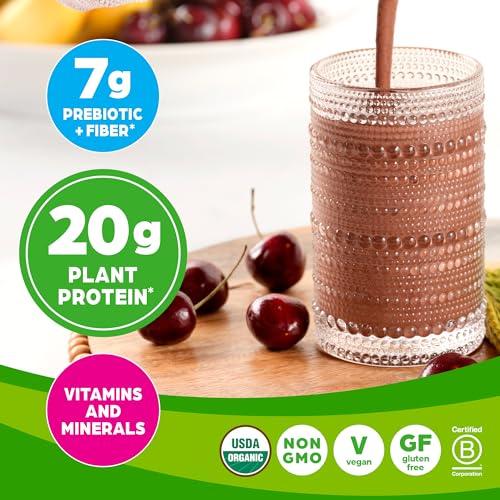 Orgain Organic Vegan Meal Replacement Protein Powder, Creamy Chocolate Fudge