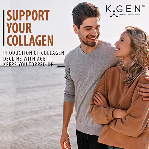 K-GEN™ Keto Collagen Protein Powder Natural Multi Collagen Chocolate Blend, Coconut MCT Vitamin C+B6