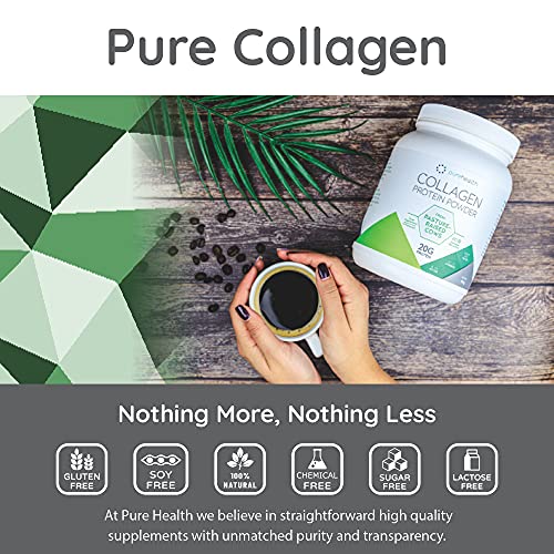 Pure Health Unflavored Collagen Powder Supplement 454g | 20g of Protein Per Serving