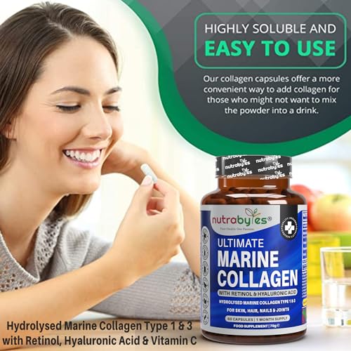 High Strength Marine Collagen with Hyaluronic Acid, Retinol and Vitamin C