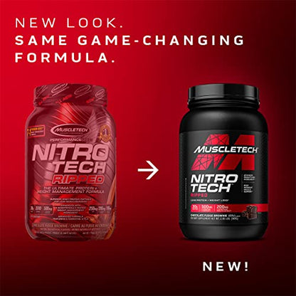 Protein Powder for Weight Loss - MuscleTech Nitro-Tech Ripped - Whey Protein Powder