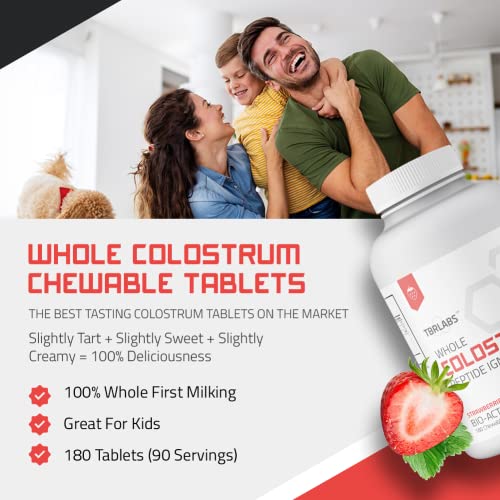 Bovine Colostrum Chewable Tablets - TBR Labs - with Immunoglobulins and Lactoferrin