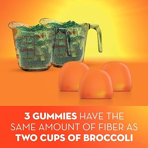 Metamucil Fiber Supplement Gummies, Sugar Free Orange Flavor, 5g Prebiotic Plant Based