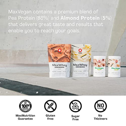 MaxiNutrition - MaxVegan Protein Powder, Chocolate - Plant Based Protein Food Supplement