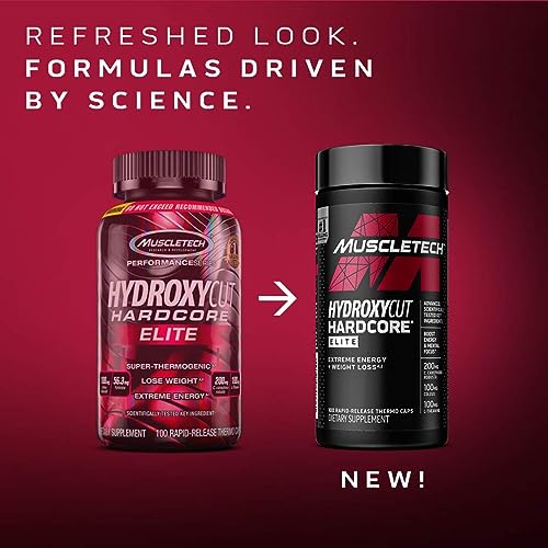 Hydroxycut Hardcore Elite | Maximum Intensity Supplement Pills | Focus