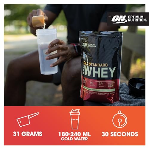 Optimum Nutrition Gold Standard 100% Whey Muscle Building and Recovery Protein Powder