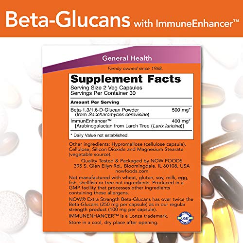 Beta-Glucans with ImmunEnhancer 60 VegiCaps (Pack of 2)