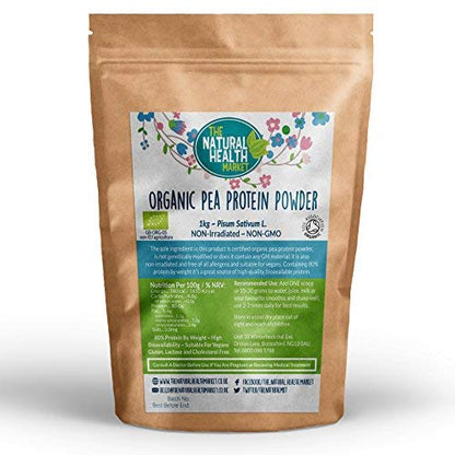 Organic Pea Protein Powder 1kg by The Natural Health Market • 80% Vegan Protein