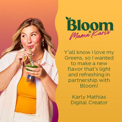 Bloom Nutrition x Mama Karls Super Greens Powder Juice Mix - Probiotics