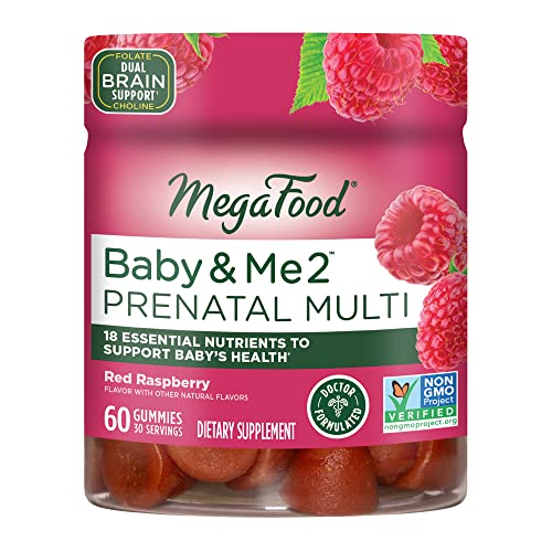 MegaFood Baby & Me 2 Prenatal Vitamin Gummies - Prenatal Vitamins for Women