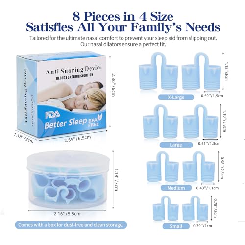 Anti Snoring Devices: Nose Dilator-Expert-Recommended 8-Piece Set