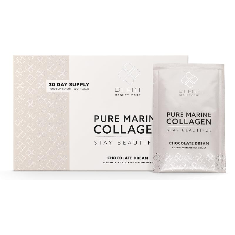 Plent Pure Marine Collagen Chocolate Dream - Stay Beautiful - 5G Collagen Peptides Daily