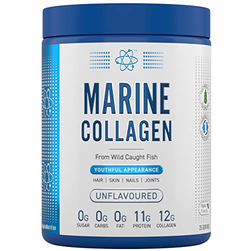 Applied Nutrition Marine Hydrolysed Collagen Powder from Wild Salmon - Protein for Health, Skin, Hair, Nails, Bones, Muscle & Joints