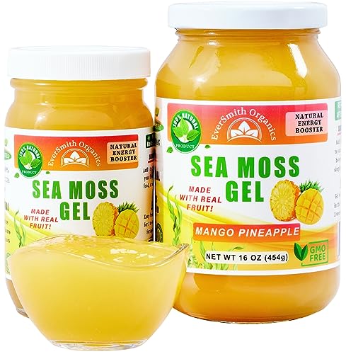 EverSmith Organics - Wildcrafted Irish Sea Moss Gel | Made in USA | Rich in Vitamins 