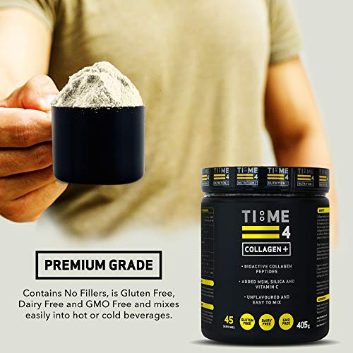 Time 4 Collagen + 45 Servings – Pure Hydrolysed Collagen Powder for Women & Men