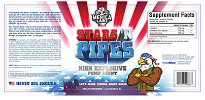 'Merica Labz Stars N Pipes High Explosive Pump Agent 20 Servings (Make America Grape Again)