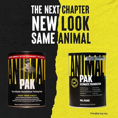 Animal Pak - Convenient All-in-One Vitamin & Supplement Pack - Zinc, Vitamins C, B, D