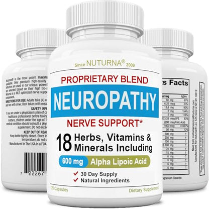 Neuropathy Support Supplement with 600 mg Pure Alpha Lipoic Acid