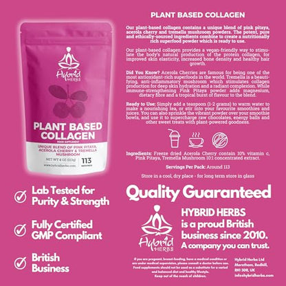 HYBRID HERBS – Plant Based Collagen Powder - Anti Aging Supplement for Skin, Wrinkles