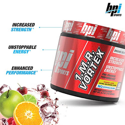 BPI Sports 1.M.R Vortex Pre Workout Powder, Non Habit Forming, Sustained Energy & Nitric