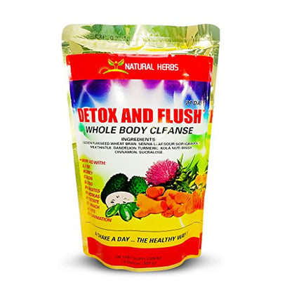 NELCIA'S NATURAL HERBS- DETOX & FLUSH, Whole Body Cleanse in 21 Days- Dietary