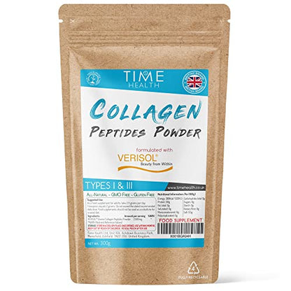 Collagen Peptides Powder - Grass Fed - Bovine - Types I & III - Clinically Studied Brand VERISOL®