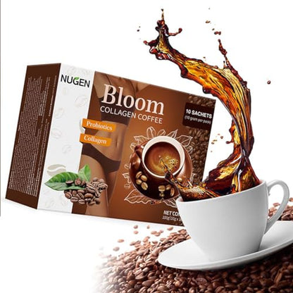 Bloom Collagen Coffee, Collagen Coffee from Japan, Bloom Coffee Collagen