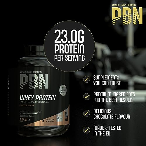 PBN - Premium Body Nutrition Whey Protein 2.27kg Chocolate, New Improved Flavour