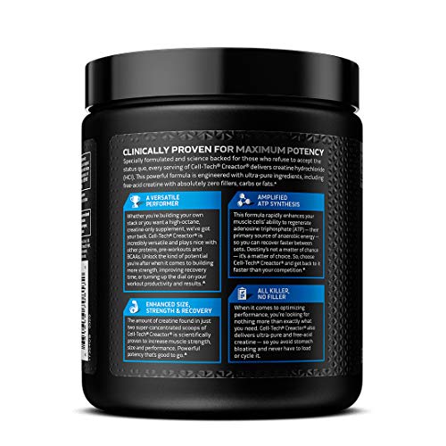 MuscleTech Cell-Tech Creactor Creatine HCl Powder,Post Workout Muscle Builder