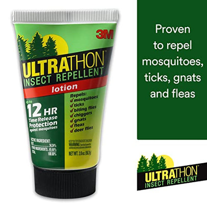 3M Ultrathon Insect Repellent Lotion, Splash and Sweat Resistant, 2 Oz