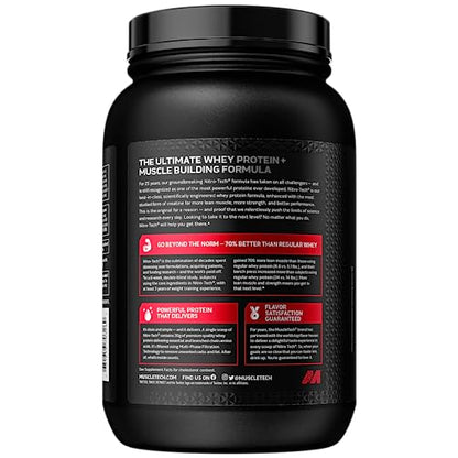 Whey Protein Powder MuscleTech Nitro-Tech Whey Protein Isolate & Peptid