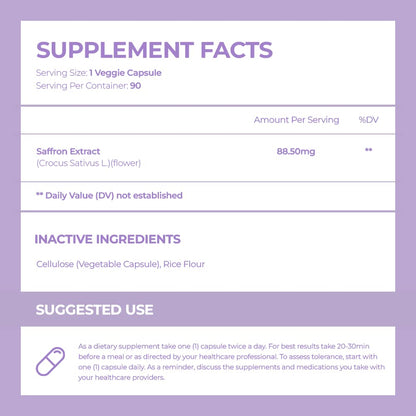 ACEWORKZ 100% Pure Saffron Extract - Appetite Suppressant for Weight Loss - Metabolis