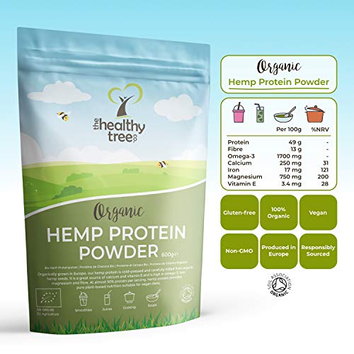 Organic Hemp Protein Powder by TheHealthyTree Company - Harvested in Europe