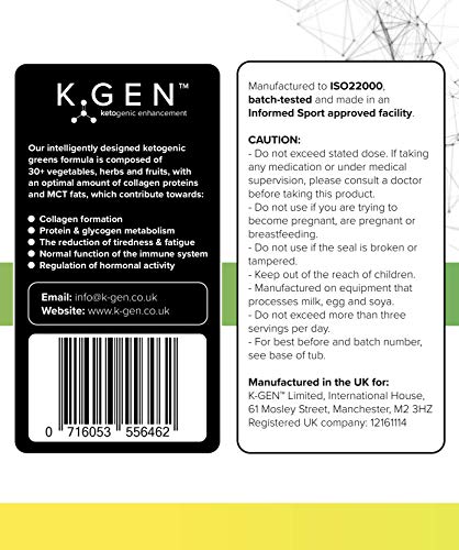 K-GEN™ Keto Greens Collagen Powder Superfood Micronutrient & Anti-oxidant Blend