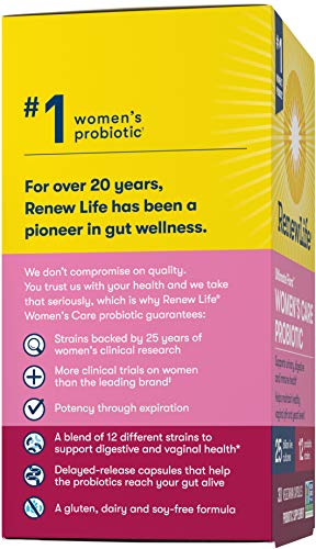 Renew Life Women’s Probiotic - Ultimate Flora Probiotic Women's Care, Shelf Stable