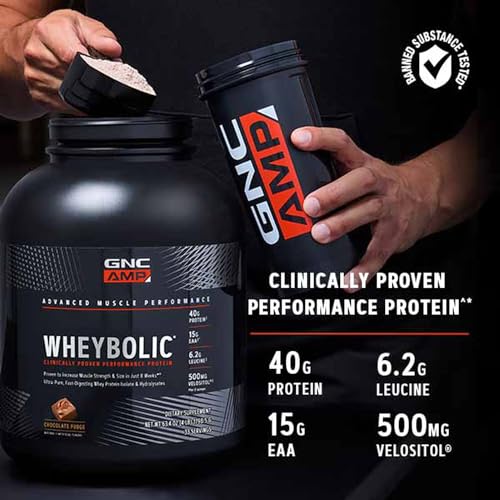 GNC AMP Wheybolic Protein Powder | Targeted Muscle Building and Workout Support