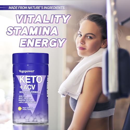 Strength Keto Pills + ACV for Men & Women - Exogenous Ketones Keto Supplements