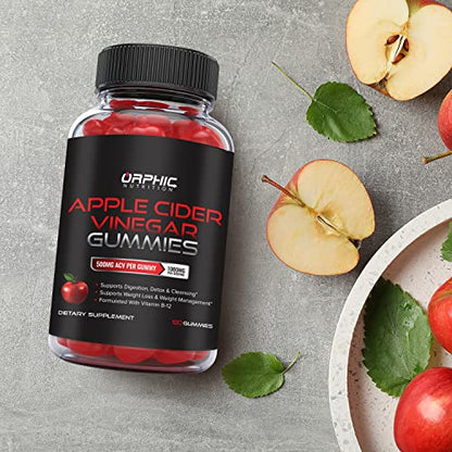 Apple Cider Vinegar Gummies with Mother- 1000mg - Supplement Formulated to Support