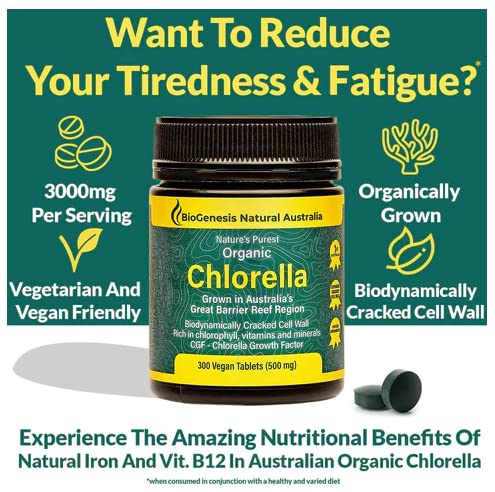 BioGenesis Chlorella Tablets, 600 Tablet Count (500mg)