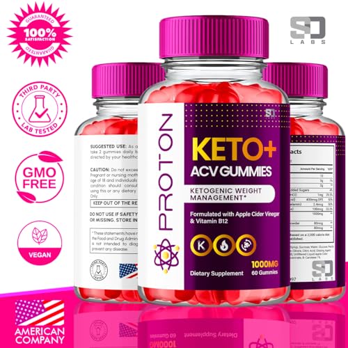 Proton Keto ACV Gummies Advanced Weight Loss 1000 MG, Proton Keto ACV Gummies