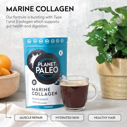 Pure Marine Collagen Powder (60 Servings, 450g) | for Healthy Skin, Hair and Nails, and Gut Health