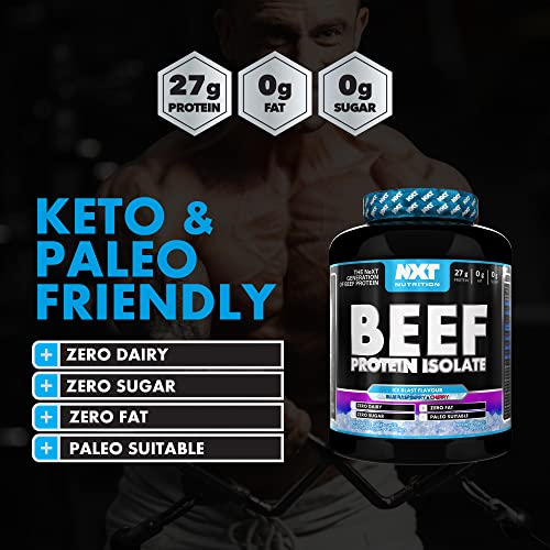 NXT Nutrition Beef Protein Isolate Powder - Protein Powder High in Natural Amino Acids