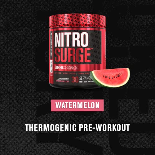 Jacked Factory NITROSURGE Shred Pre Workout Supplement - Energy Booster, Instant