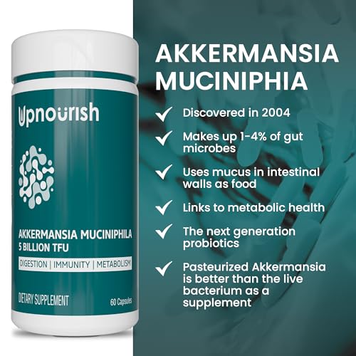 Akkermansia Muciniphila Probiotics for Digestive Health - 5 Billion TFU Akkermansia Probiotic