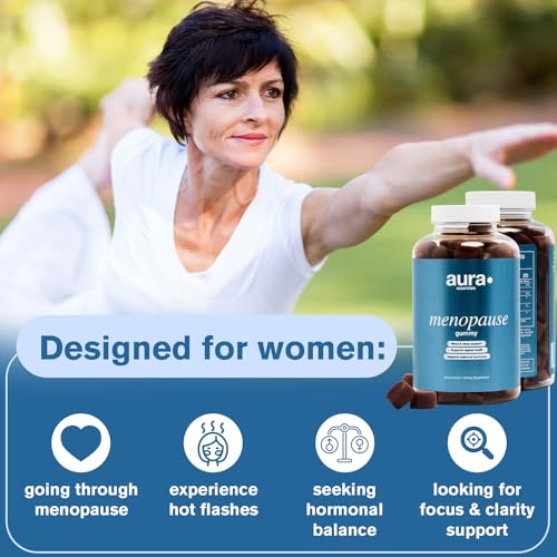 Aura · Essentials Menopause Gummy Supplements with Magnolia Bark Extract for Multi-Benefit Relief