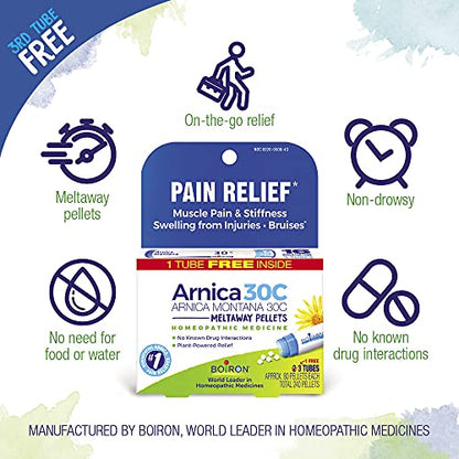 Boiron Arnica Montana 30C Homeopathic Medicine for Relief from Muscle Pain, Muscle Stiffness, Swelling