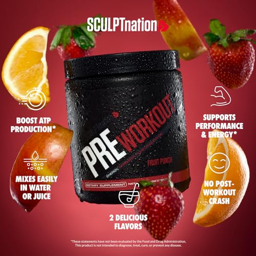 Sculpt Nation by V Shred PreWorkout - Premium Pre Workout Powder with Amino